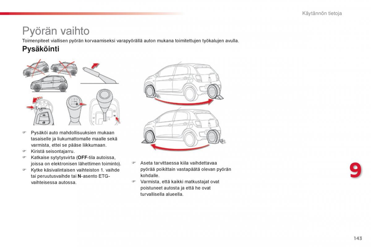 Citroen C1 II 2 omistajan kasikirja / page 145