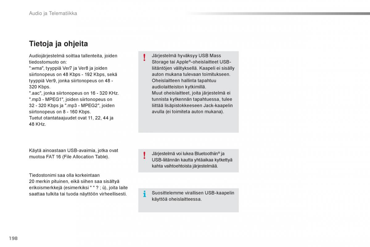 Citroen C1 II 2 omistajan kasikirja / page 200