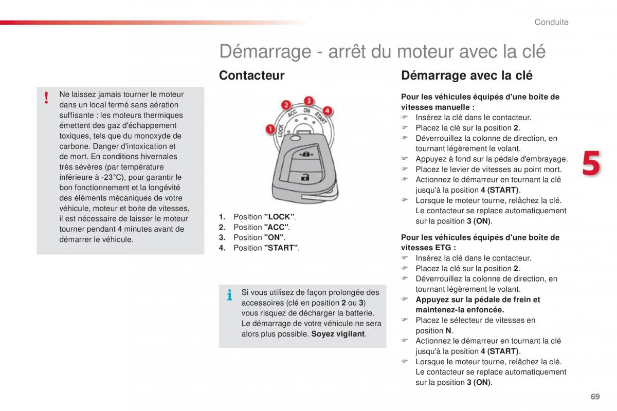 Citroen C1 II 2 manuel du proprietaire / page 71