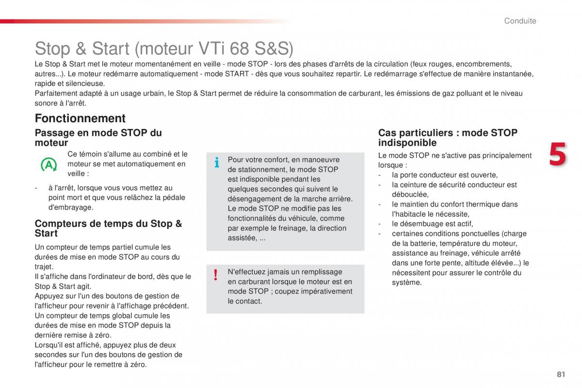 Citroen C1 II 2 manuel du proprietaire / page 83