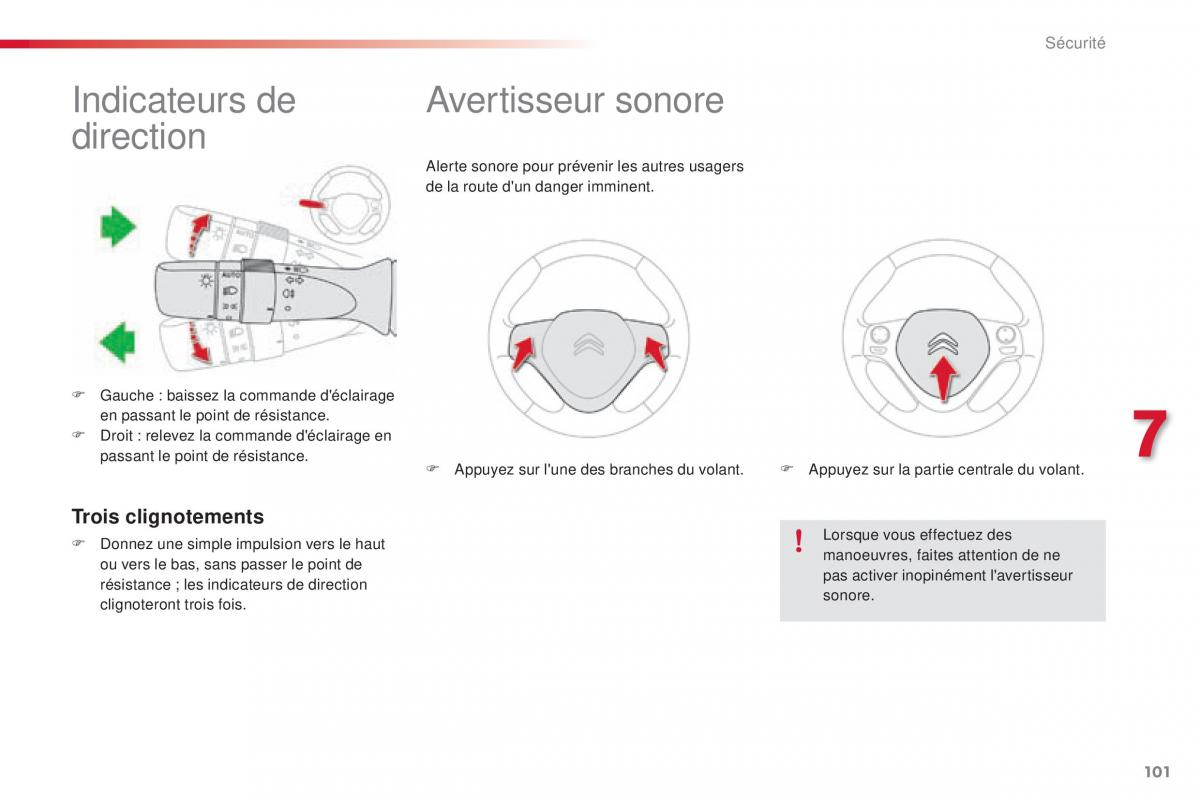 Citroen C1 II 2 manuel du proprietaire / page 103