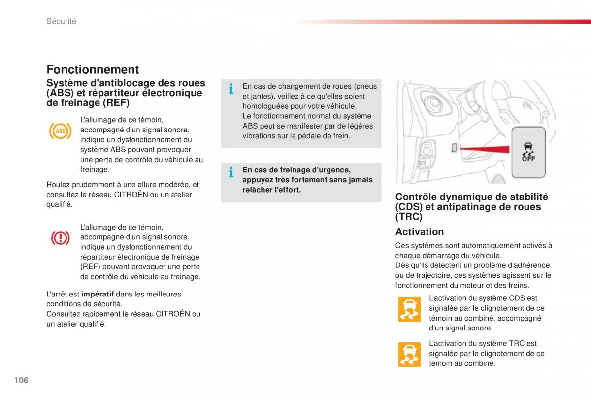 Citroen C1 II 2 manuel du proprietaire / page 108