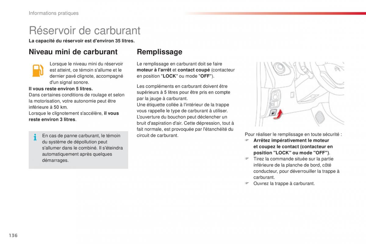 Citroen C1 II 2 manuel du proprietaire / page 138