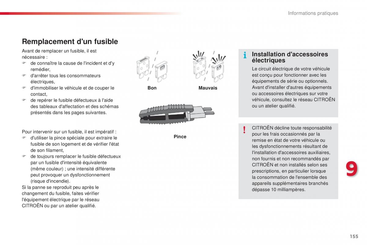 Citroen C1 II 2 manuel du proprietaire / page 157