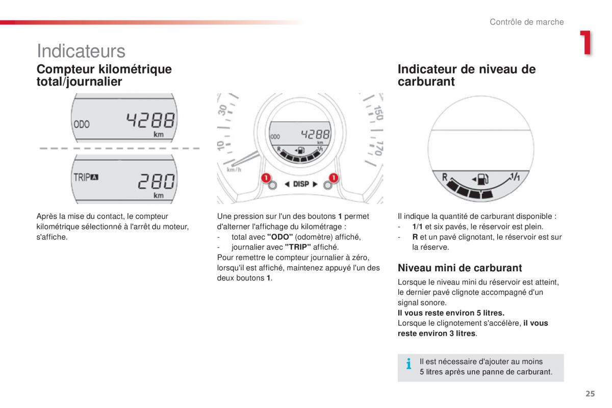 Citroen C1 II 2 manuel du proprietaire / page 27