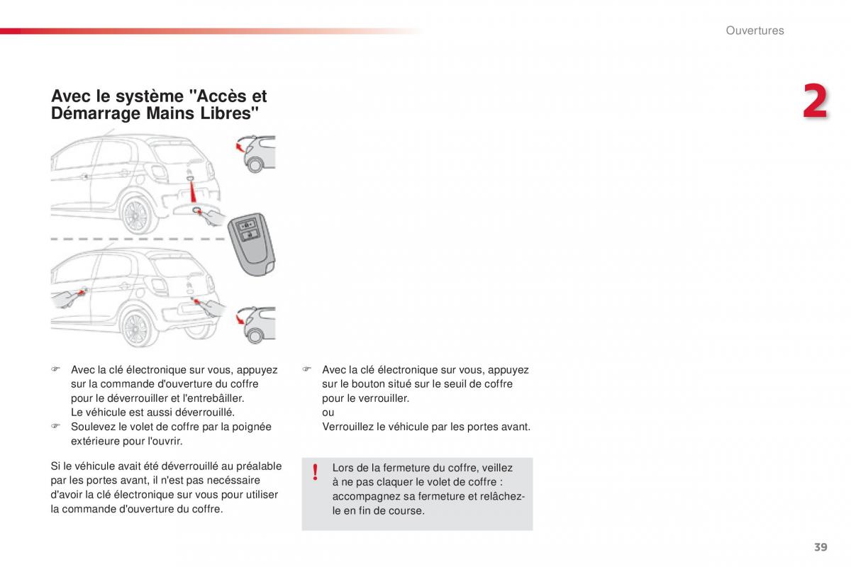 Citroen C1 II 2 manuel du proprietaire / page 41