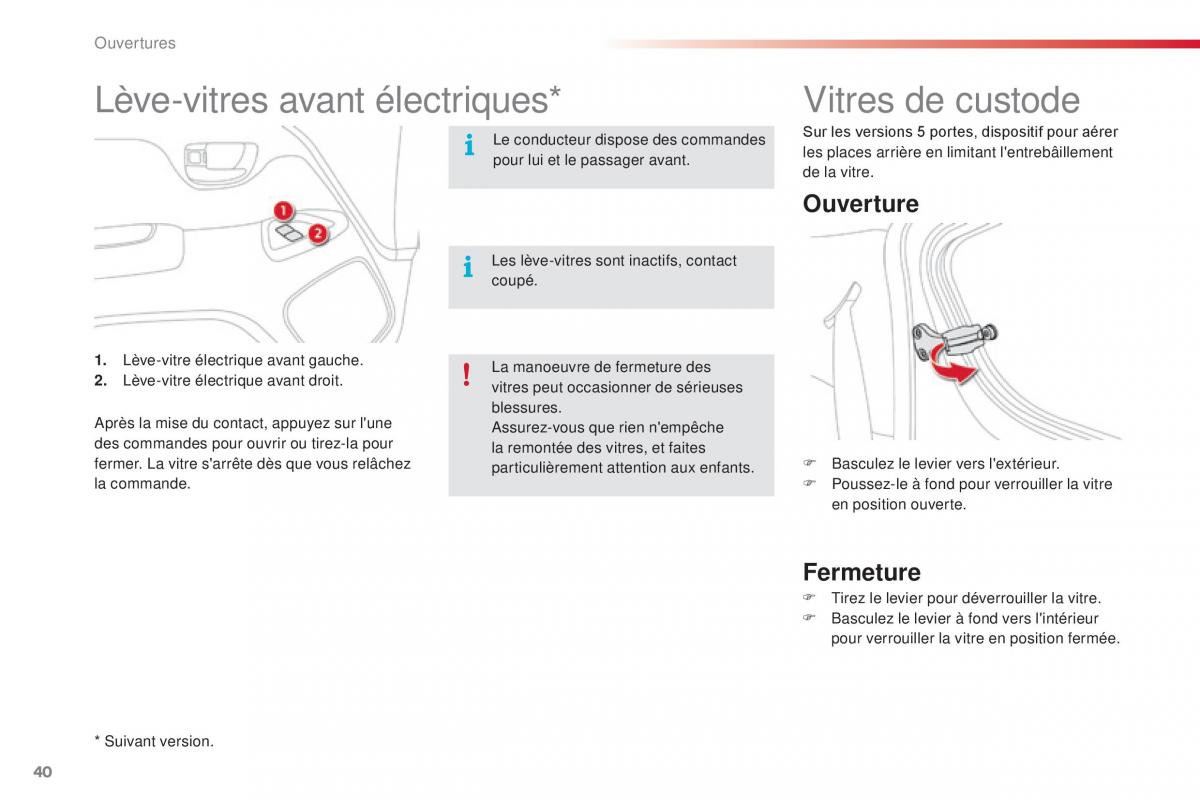 Citroen C1 II 2 manuel du proprietaire / page 42