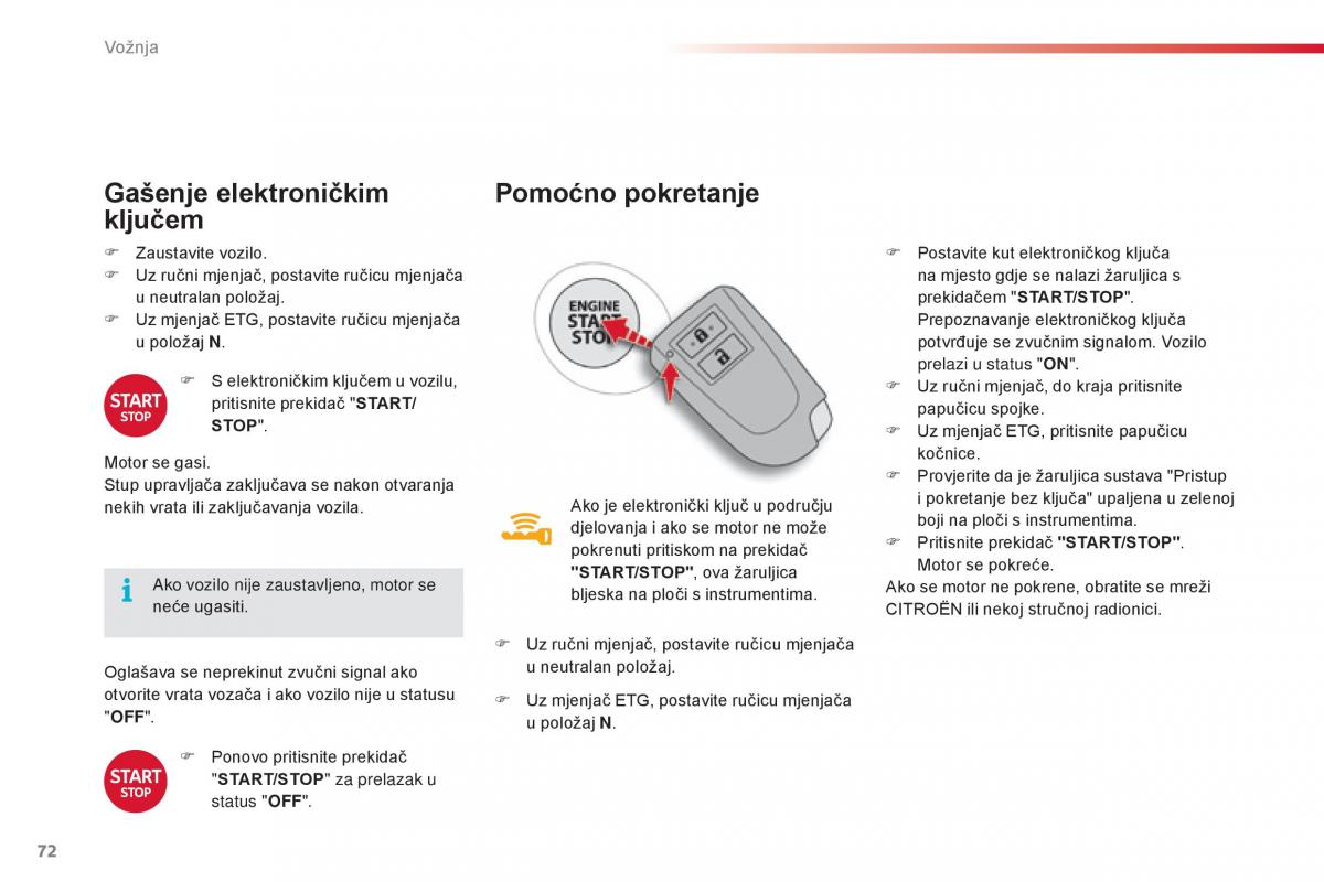 Citroen C1 II 2 vlasnicko uputstvo / page 74