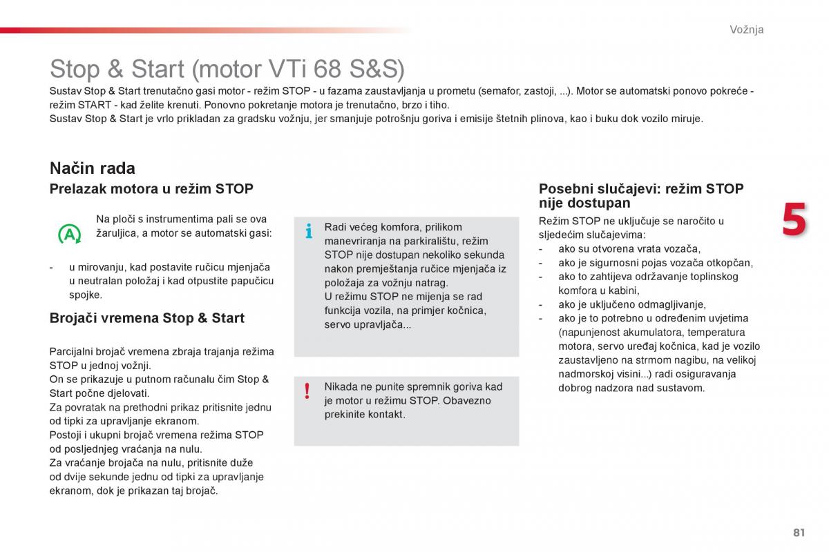 Citroen C1 II 2 vlasnicko uputstvo / page 83