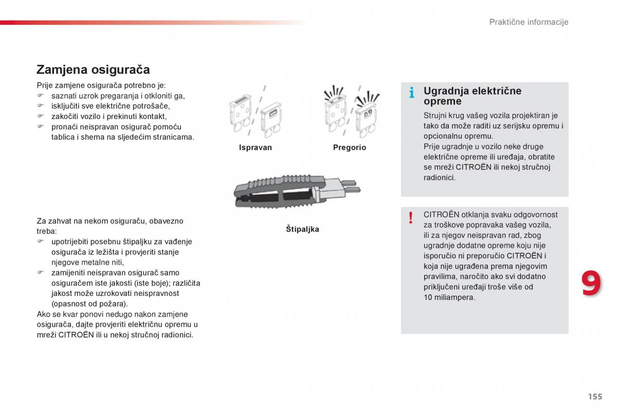 Citroen C1 II 2 vlasnicko uputstvo / page 157