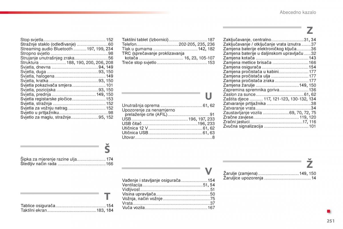 Citroen C1 II 2 vlasnicko uputstvo / page 253