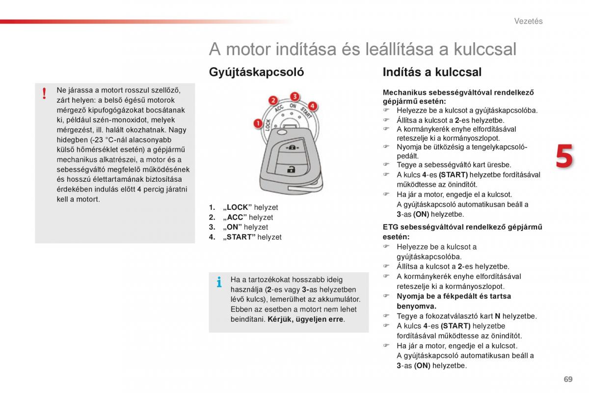 Citroen C1 II 2 Kezelesi utmutato / page 71