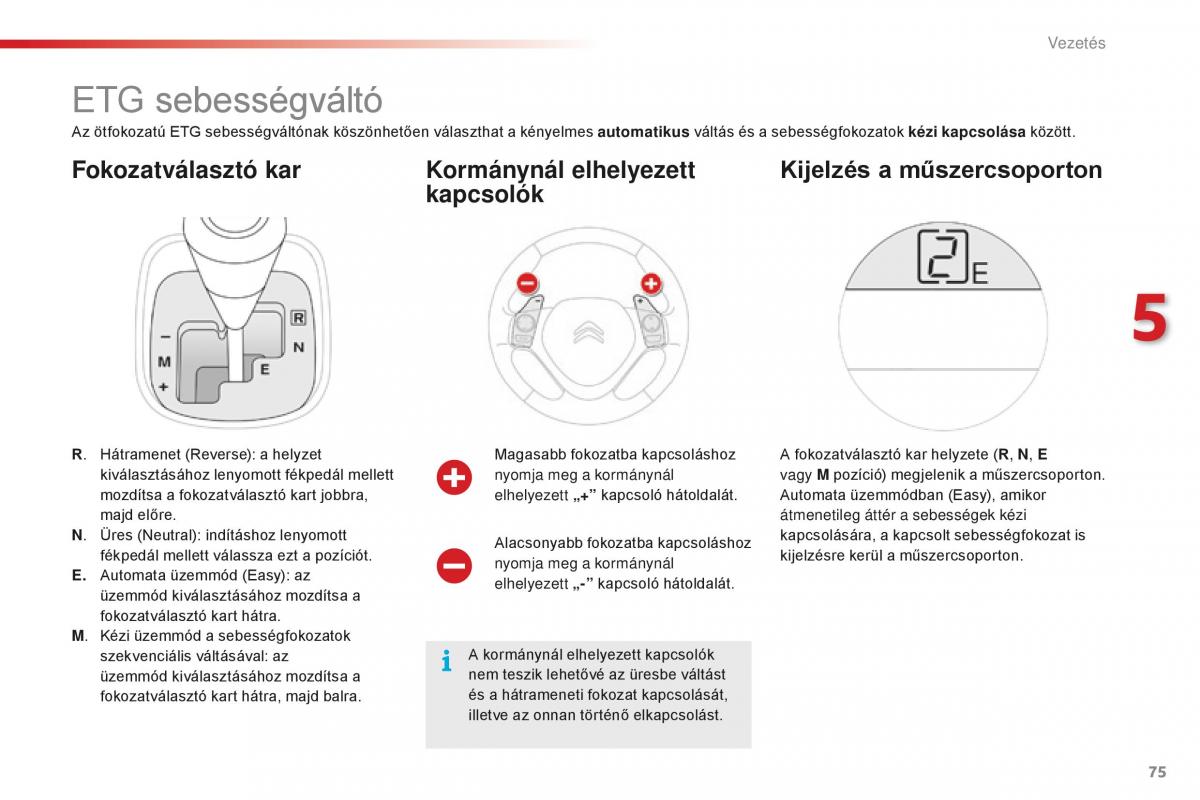 Citroen C1 II 2 Kezelesi utmutato / page 77