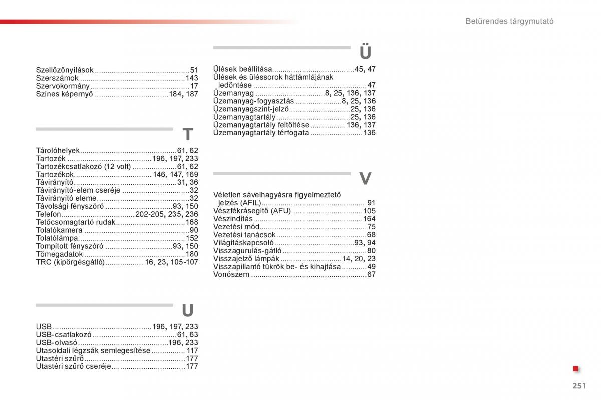 Citroen C1 II 2 Kezelesi utmutato / page 253