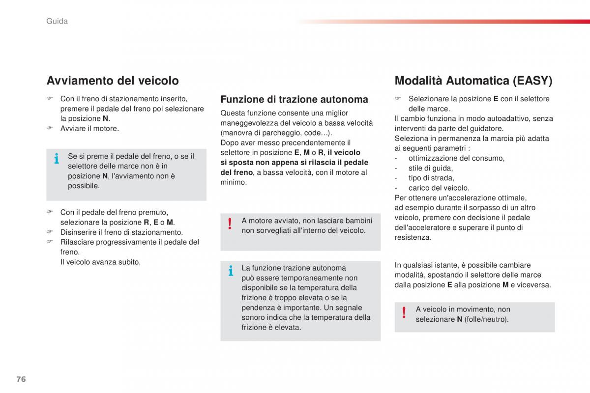 Citroen C1 II 2 manuale del proprietario / page 78