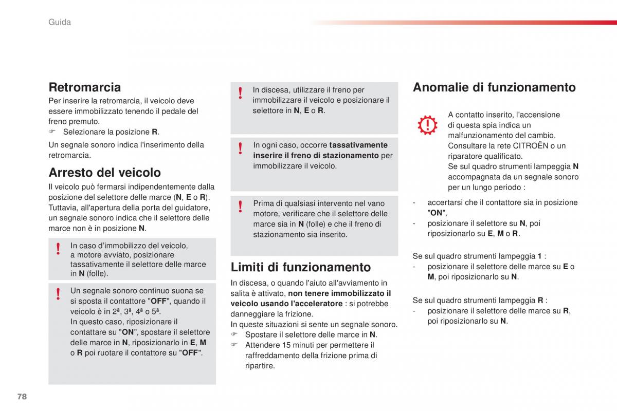 Citroen C1 II 2 manuale del proprietario / page 80