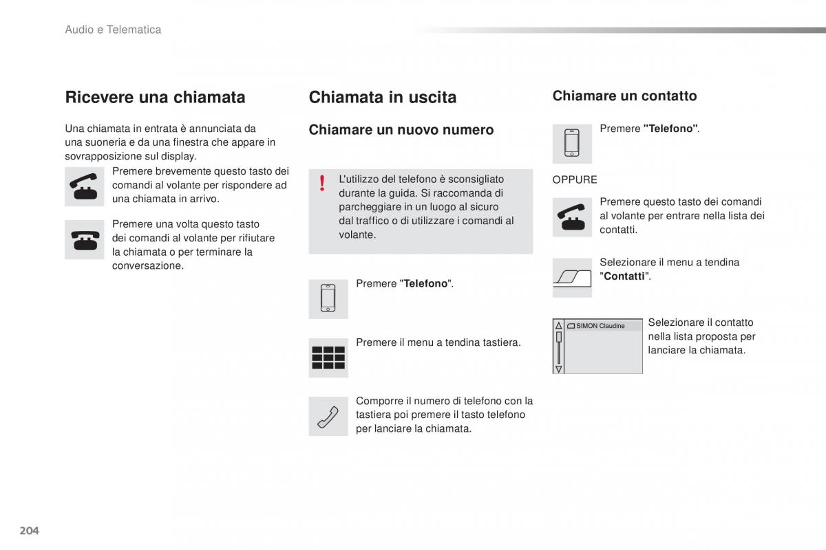 Citroen C1 II 2 manuale del proprietario / page 206