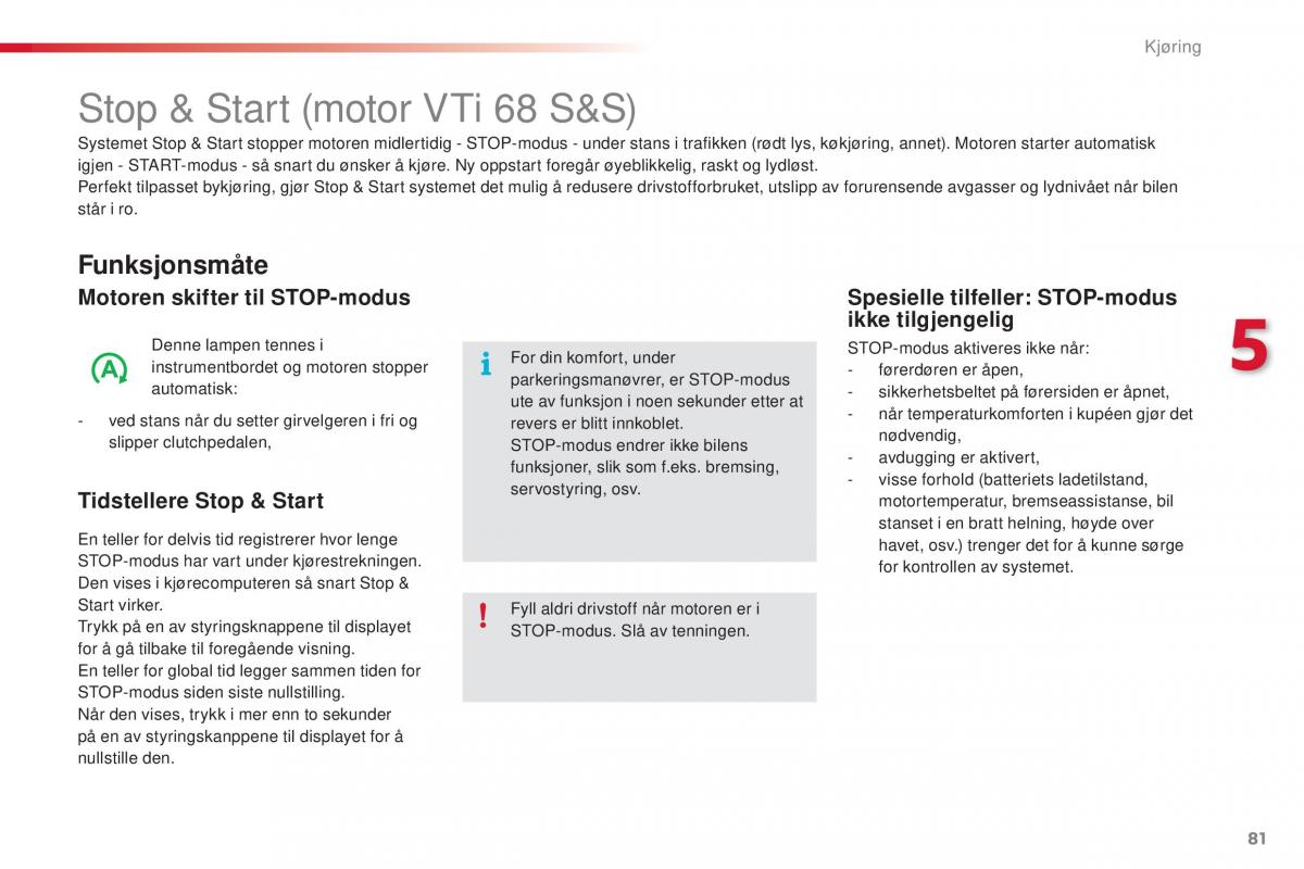 Citroen C1 II 2 bruksanvisningen / page 83