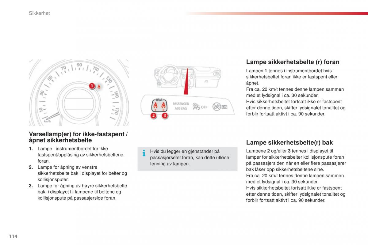 Citroen C1 II 2 bruksanvisningen / page 116