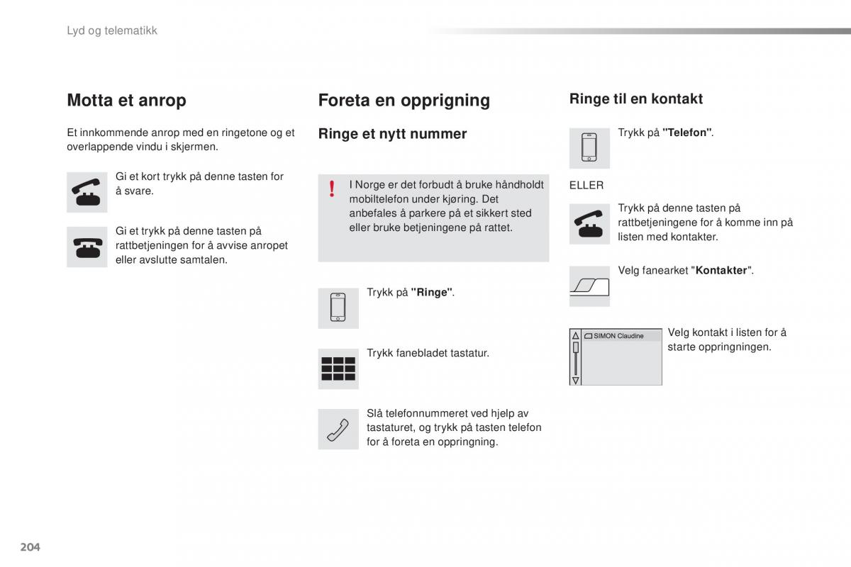 Citroen C1 II 2 bruksanvisningen / page 206