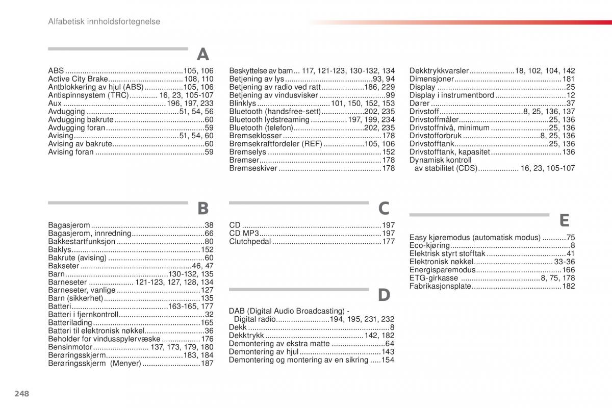 Citroen C1 II 2 bruksanvisningen / page 250