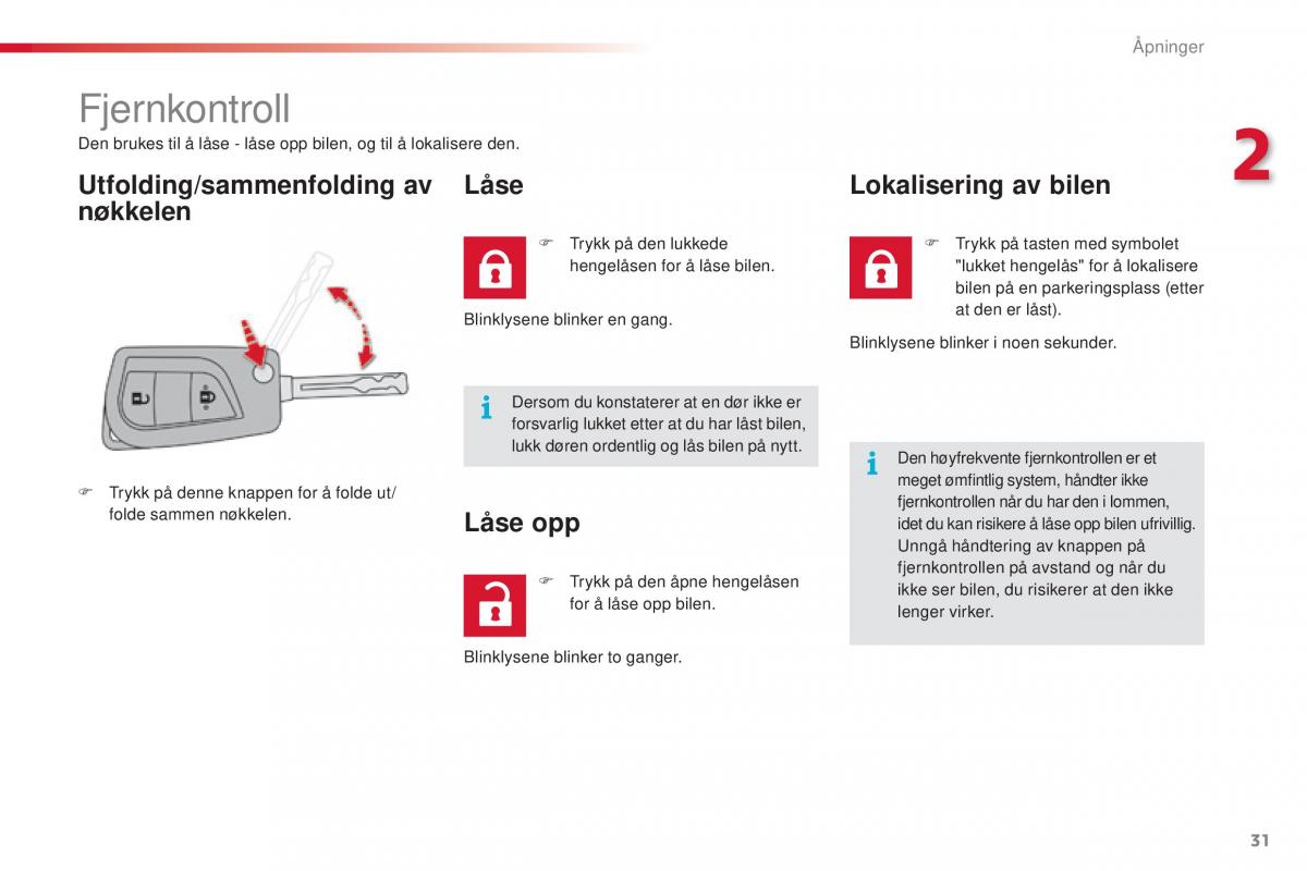 Citroen C1 II 2 bruksanvisningen / page 33