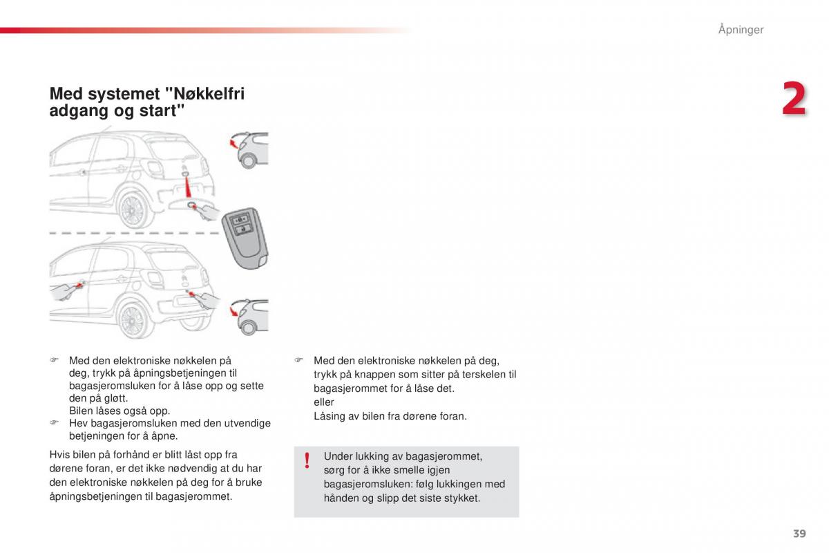 Citroen C1 II 2 bruksanvisningen / page 41