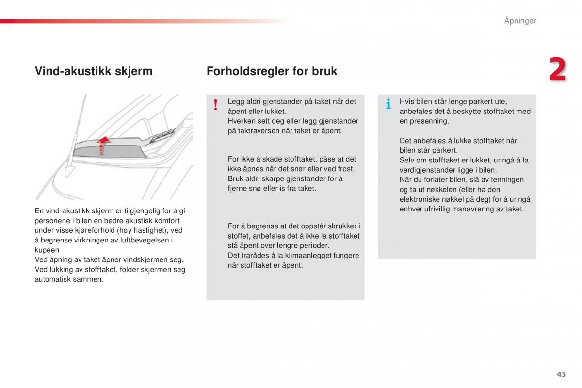 Citroen C1 II 2 bruksanvisningen / page 45