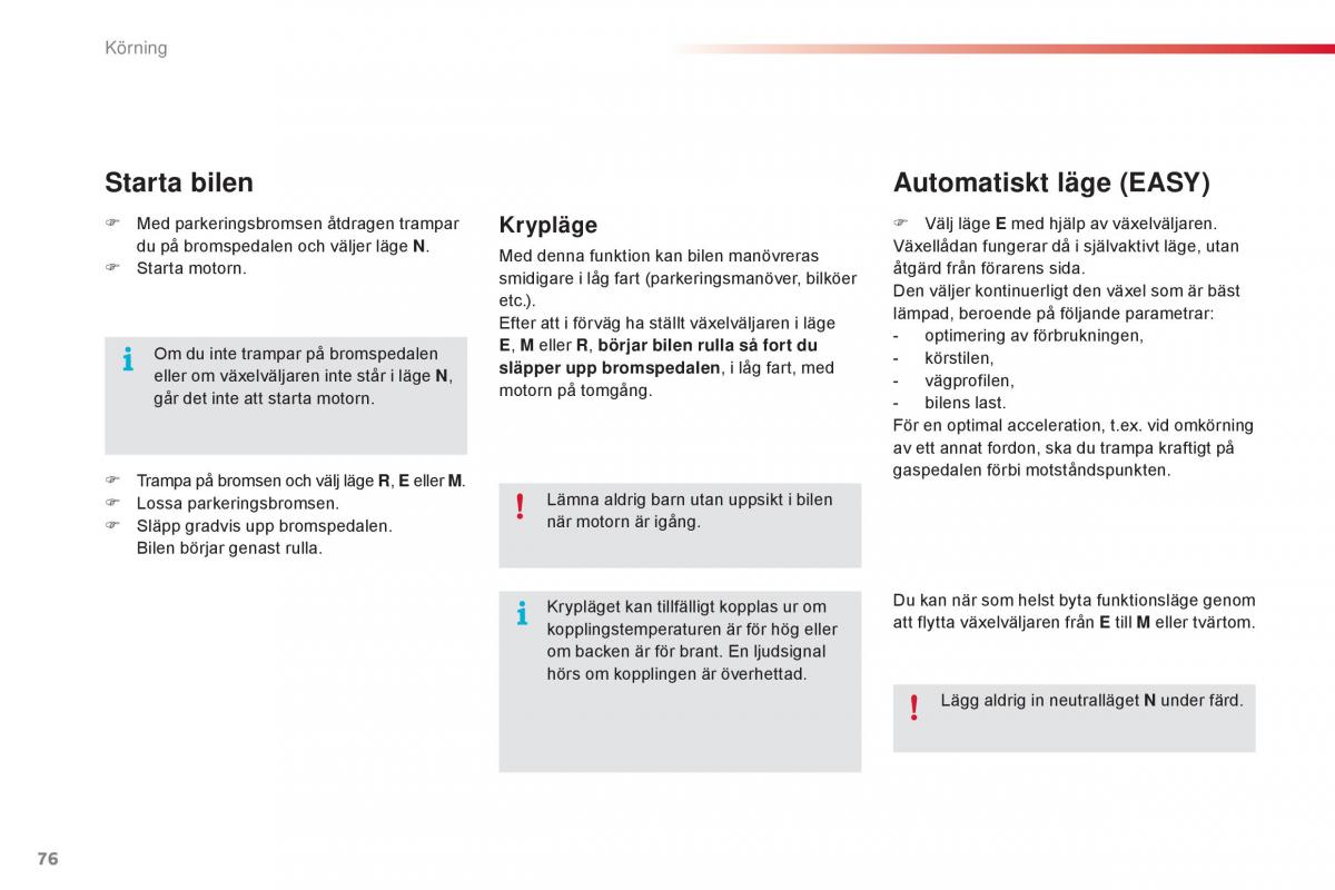 Citroen C1 II 2 instruktionsbok / page 78