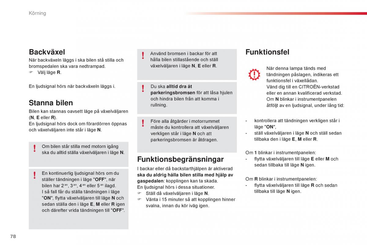 Citroen C1 II 2 instruktionsbok / page 80