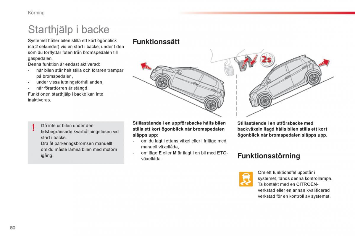 Citroen C1 II 2 instruktionsbok / page 82