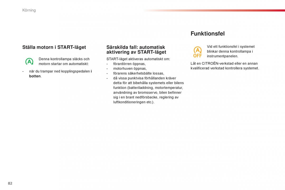 Citroen C1 II 2 instruktionsbok / page 84