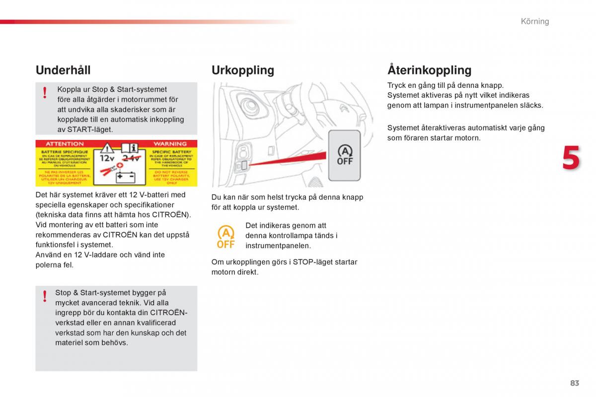 Citroen C1 II 2 instruktionsbok / page 85