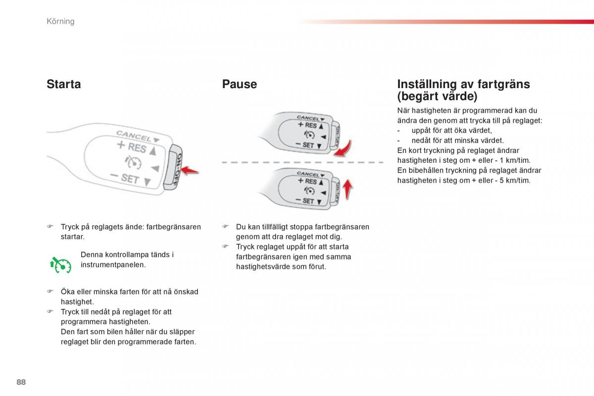 Citroen C1 II 2 instruktionsbok / page 90