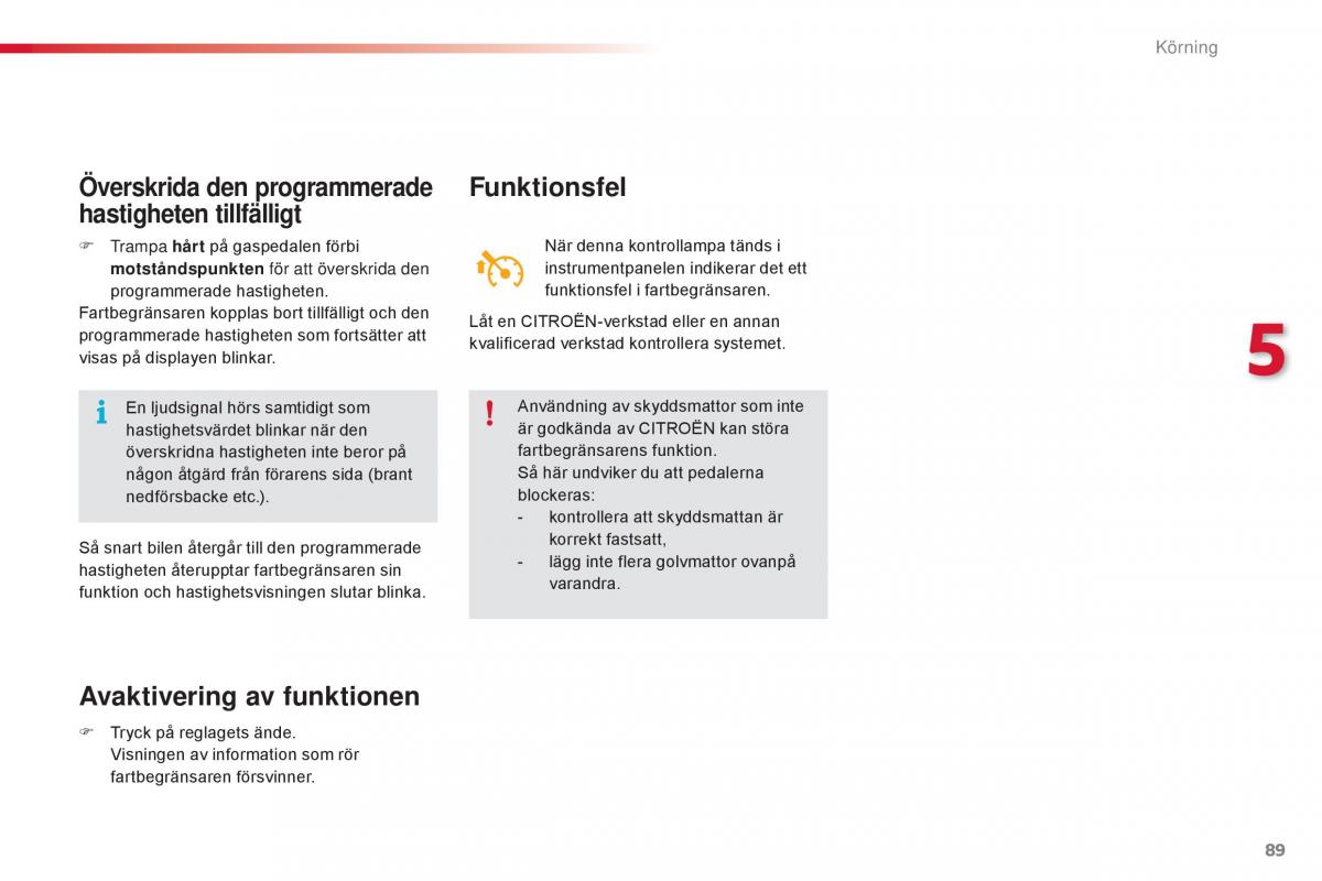 Citroen C1 II 2 instruktionsbok / page 91