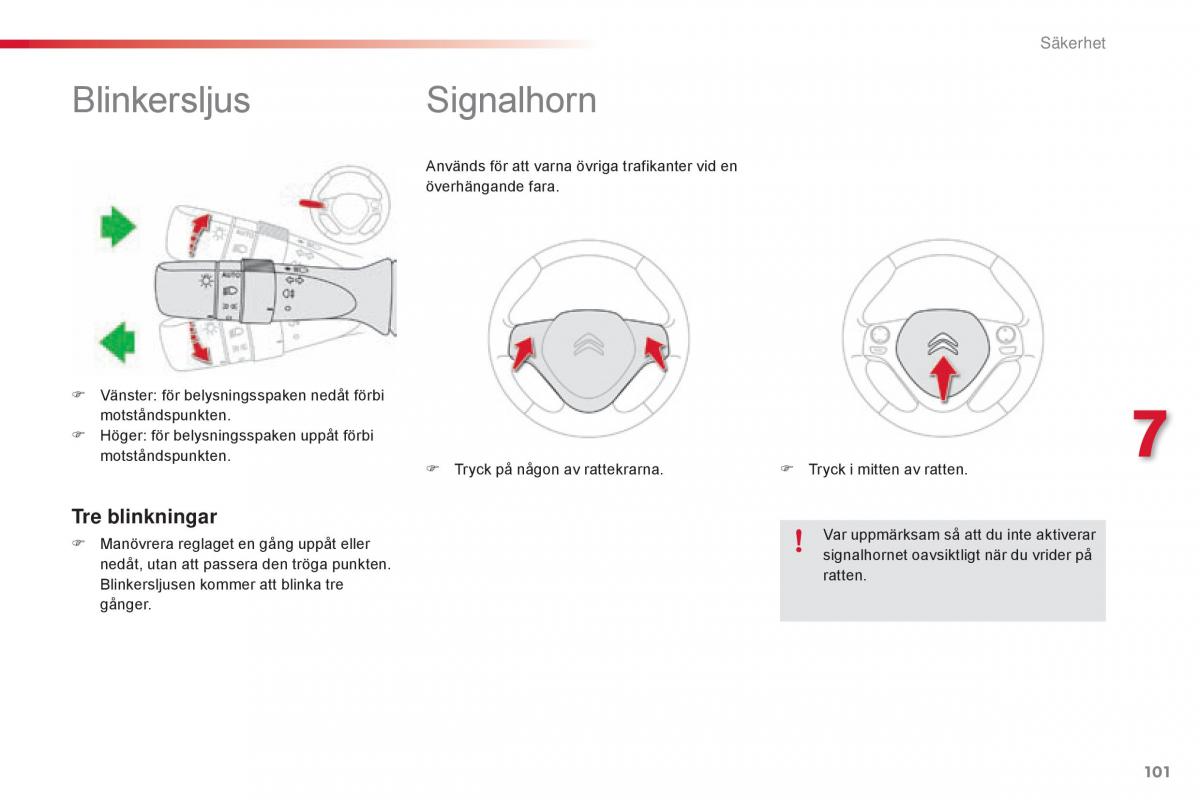 Citroen C1 II 2 instruktionsbok / page 103