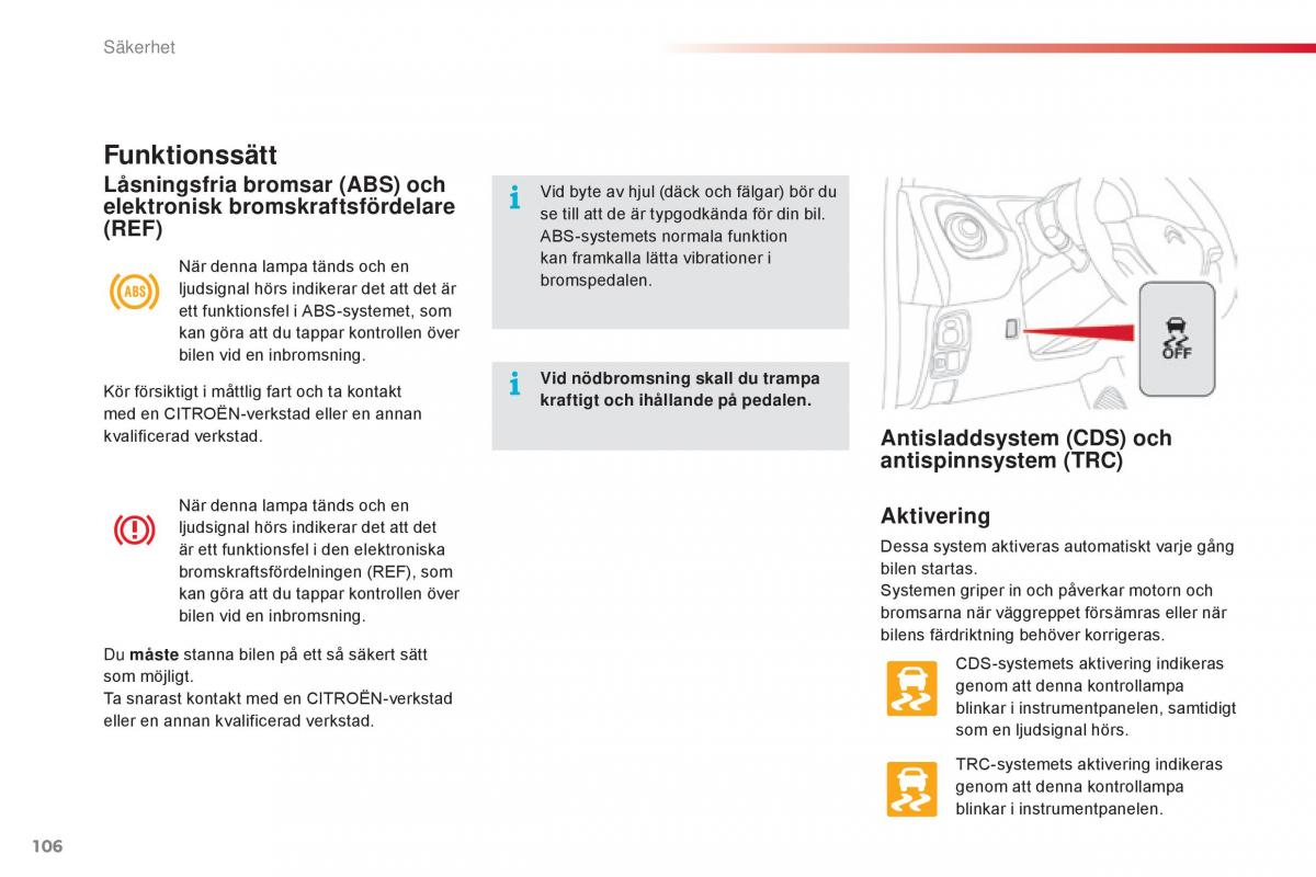 Citroen C1 II 2 instruktionsbok / page 108