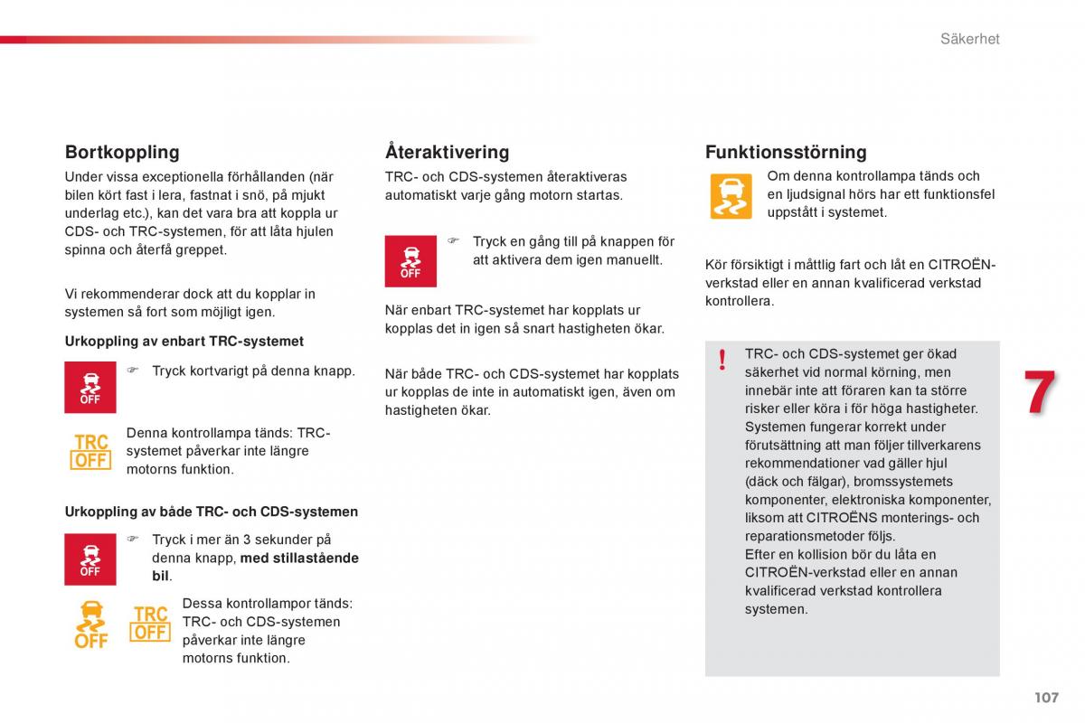 Citroen C1 II 2 instruktionsbok / page 109