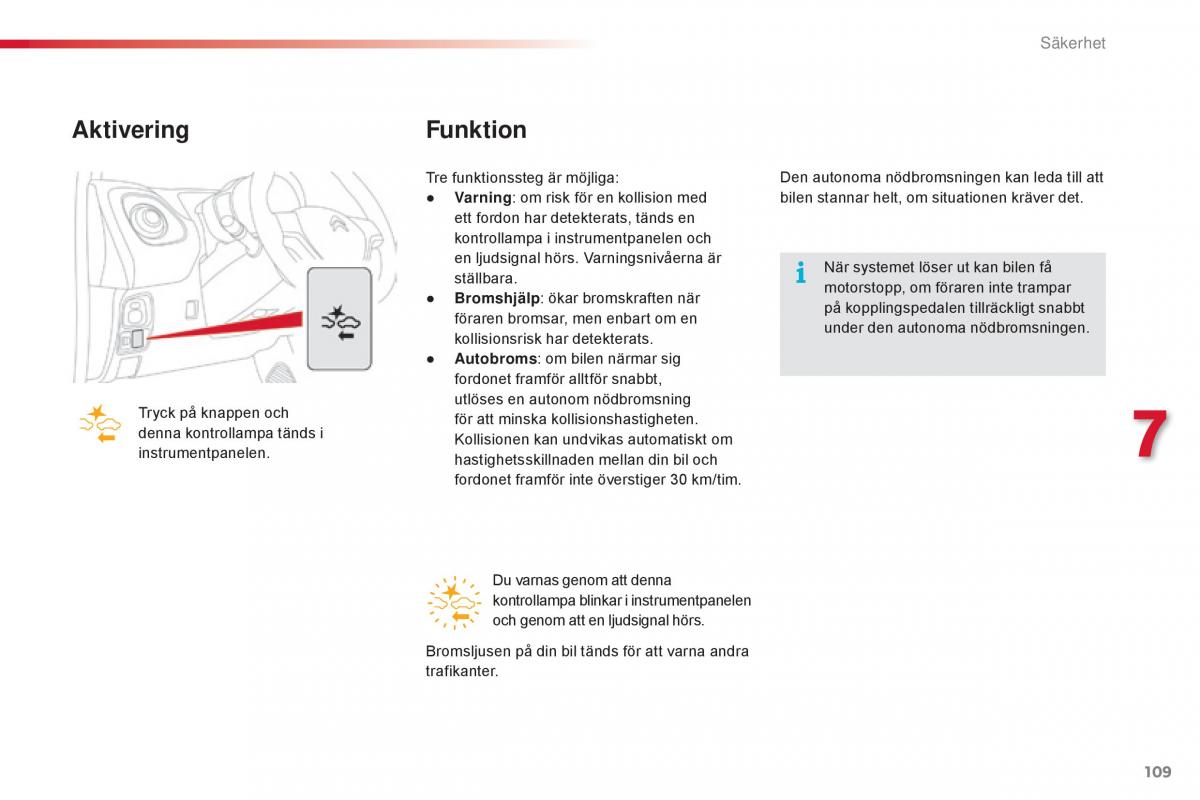 Citroen C1 II 2 instruktionsbok / page 111