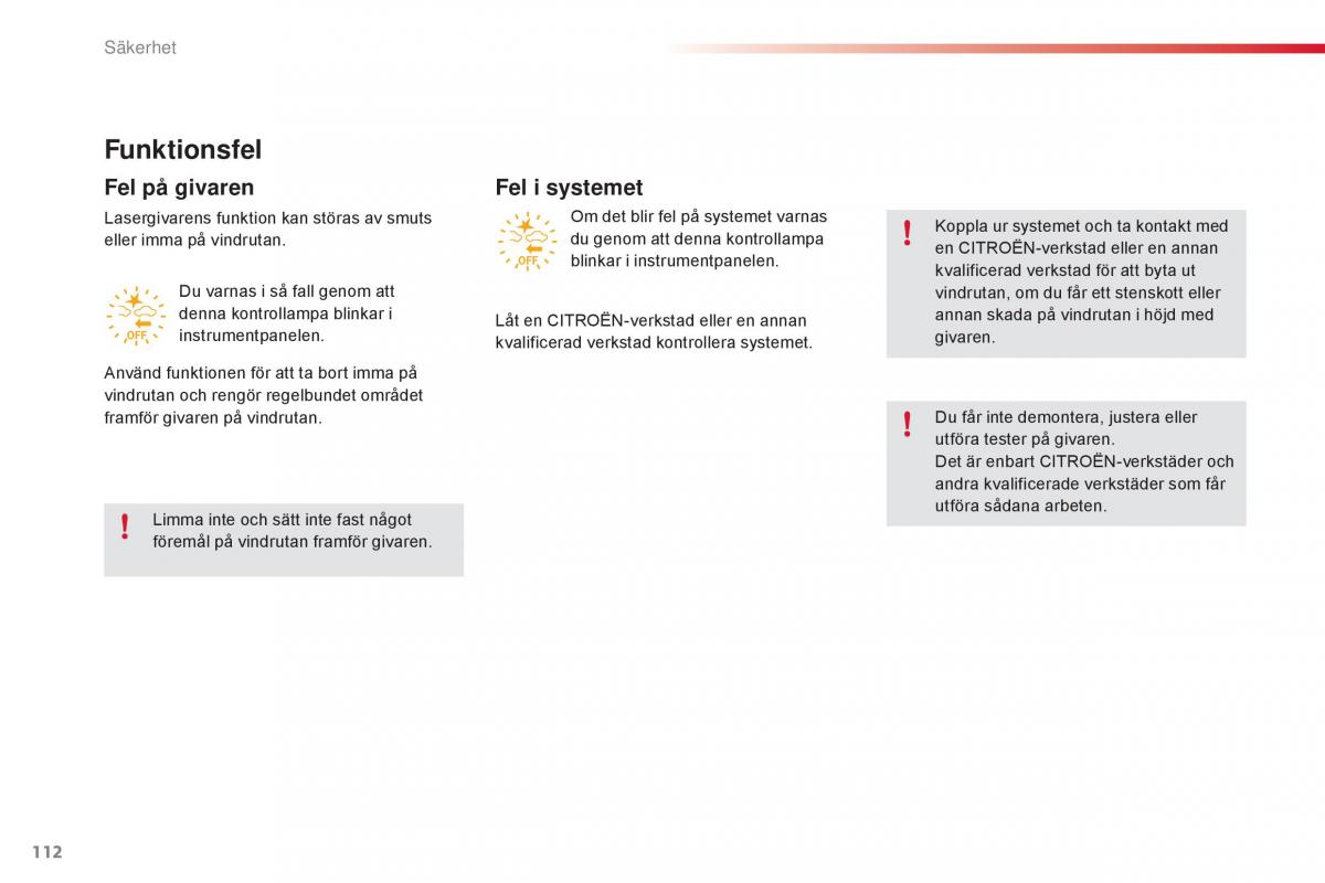 Citroen C1 II 2 instruktionsbok / page 114