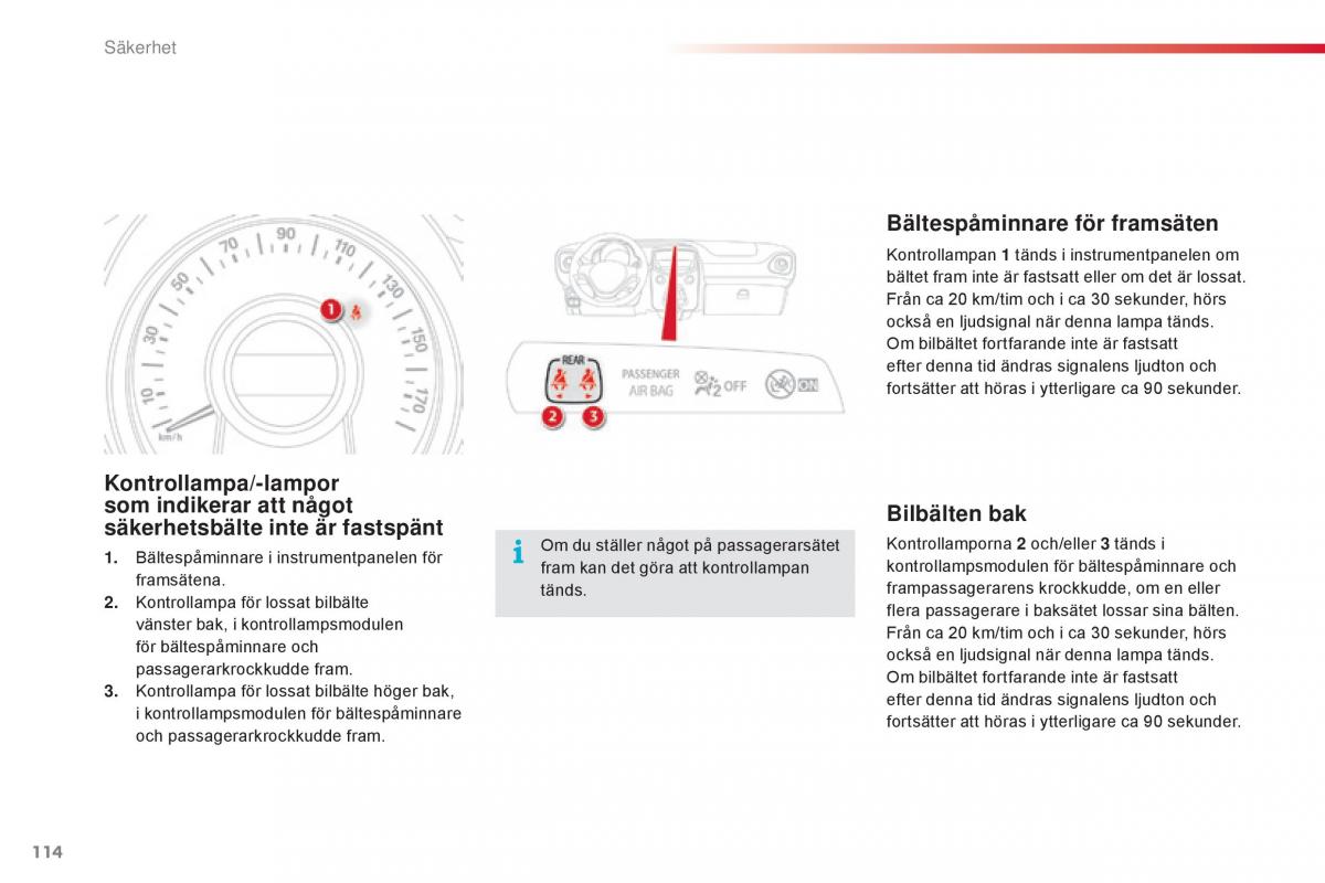 Citroen C1 II 2 instruktionsbok / page 116