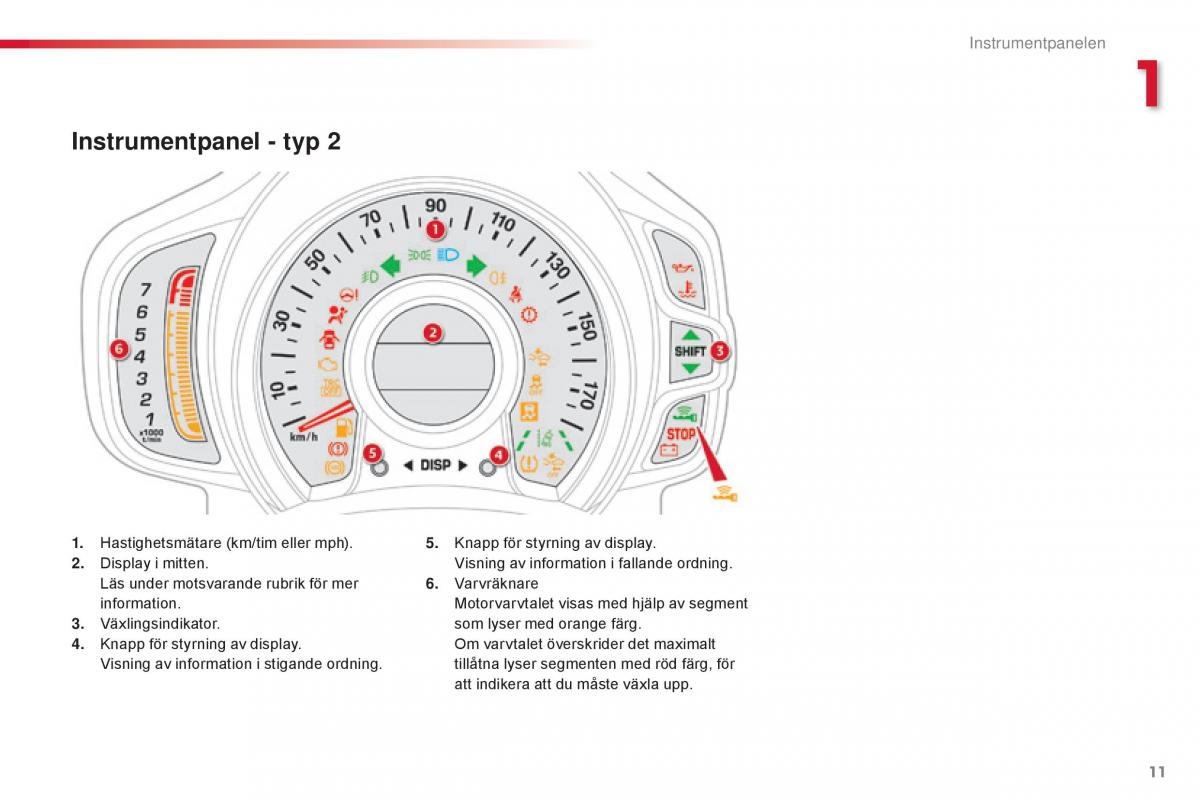 Citroen C1 II 2 instruktionsbok / page 13