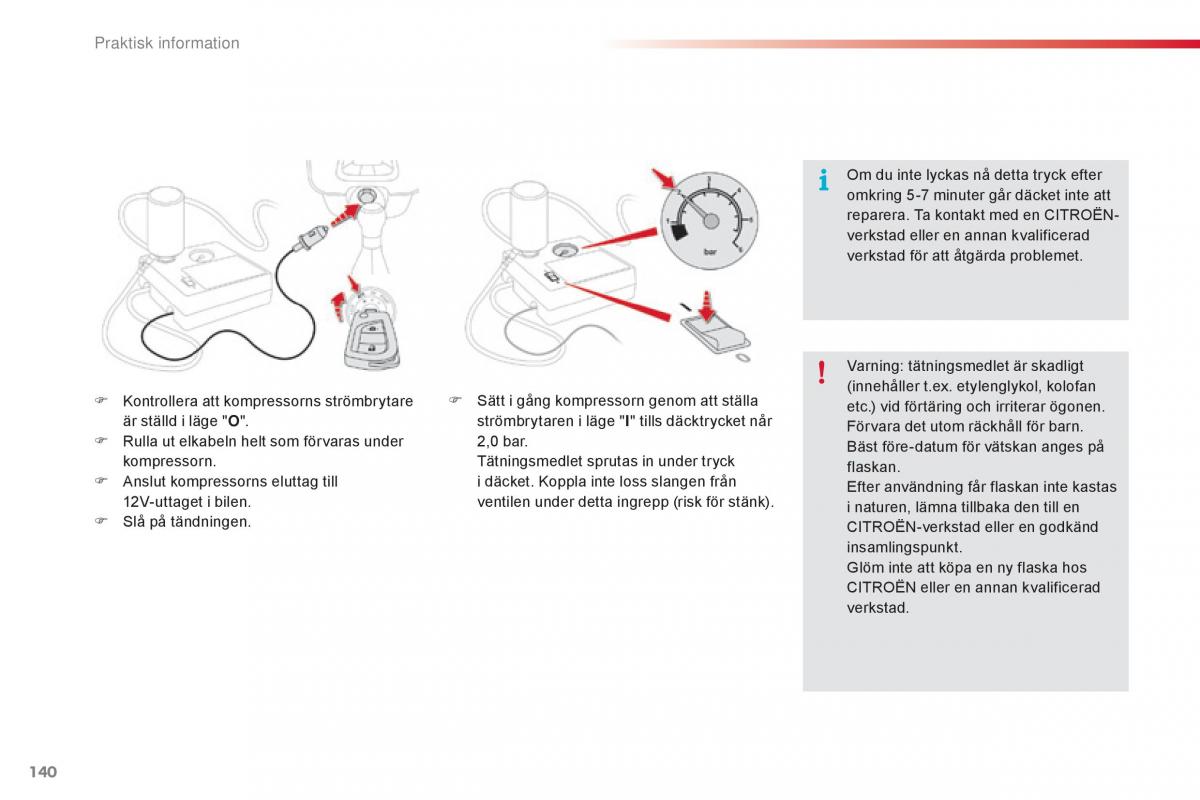 Citroen C1 II 2 instruktionsbok / page 142