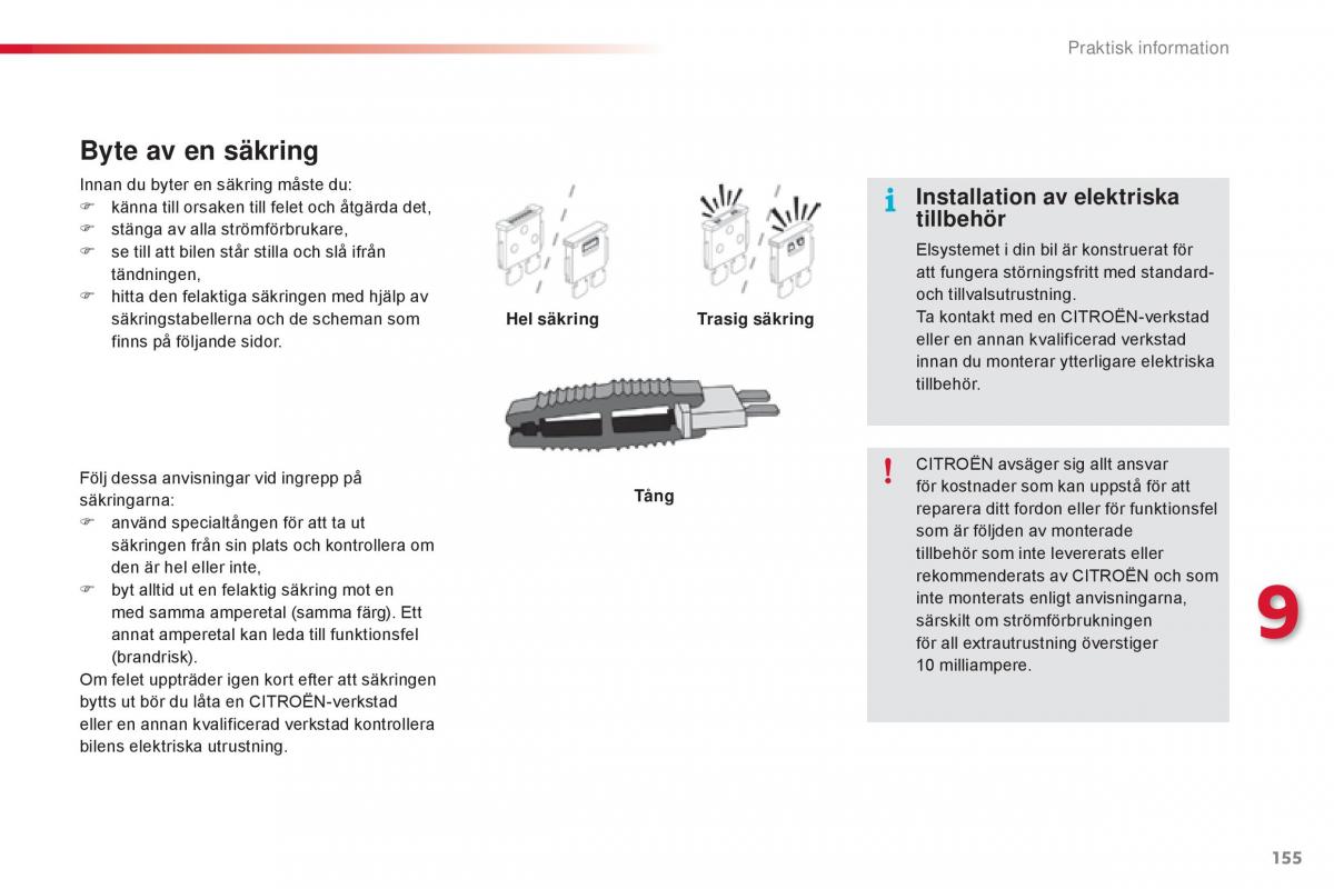 Citroen C1 II 2 instruktionsbok / page 157