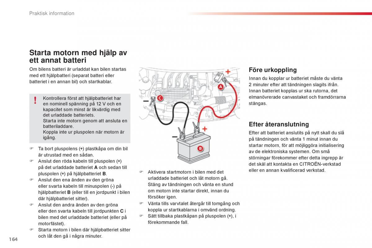 Citroen C1 II 2 instruktionsbok / page 166