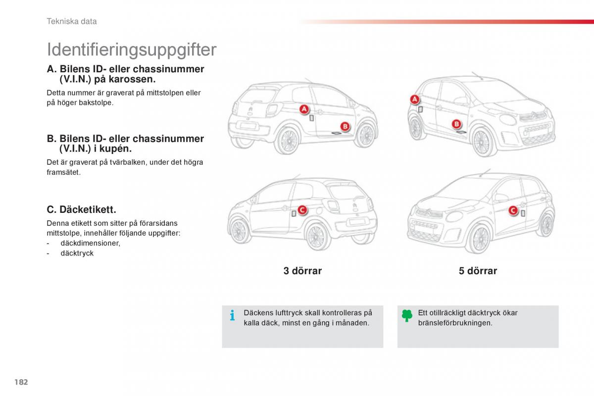 Citroen C1 II 2 instruktionsbok / page 184