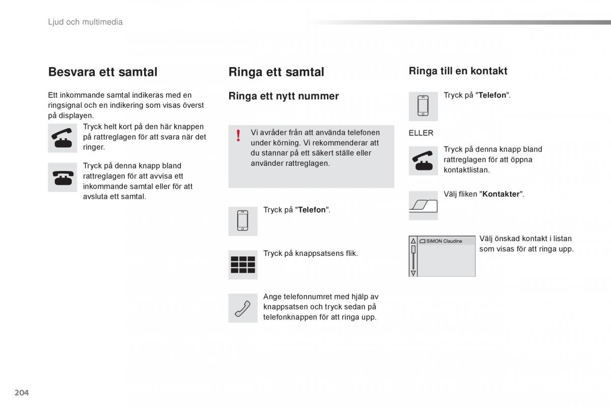 Citroen C1 II 2 instruktionsbok / page 206