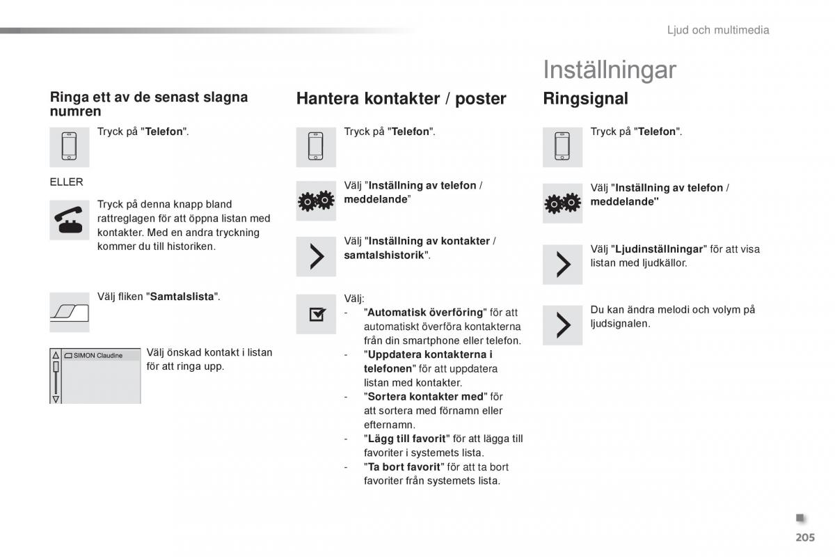 Citroen C1 II 2 instruktionsbok / page 207