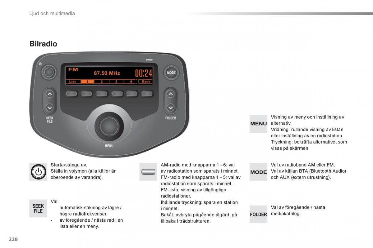 Citroen C1 II 2 instruktionsbok / page 230