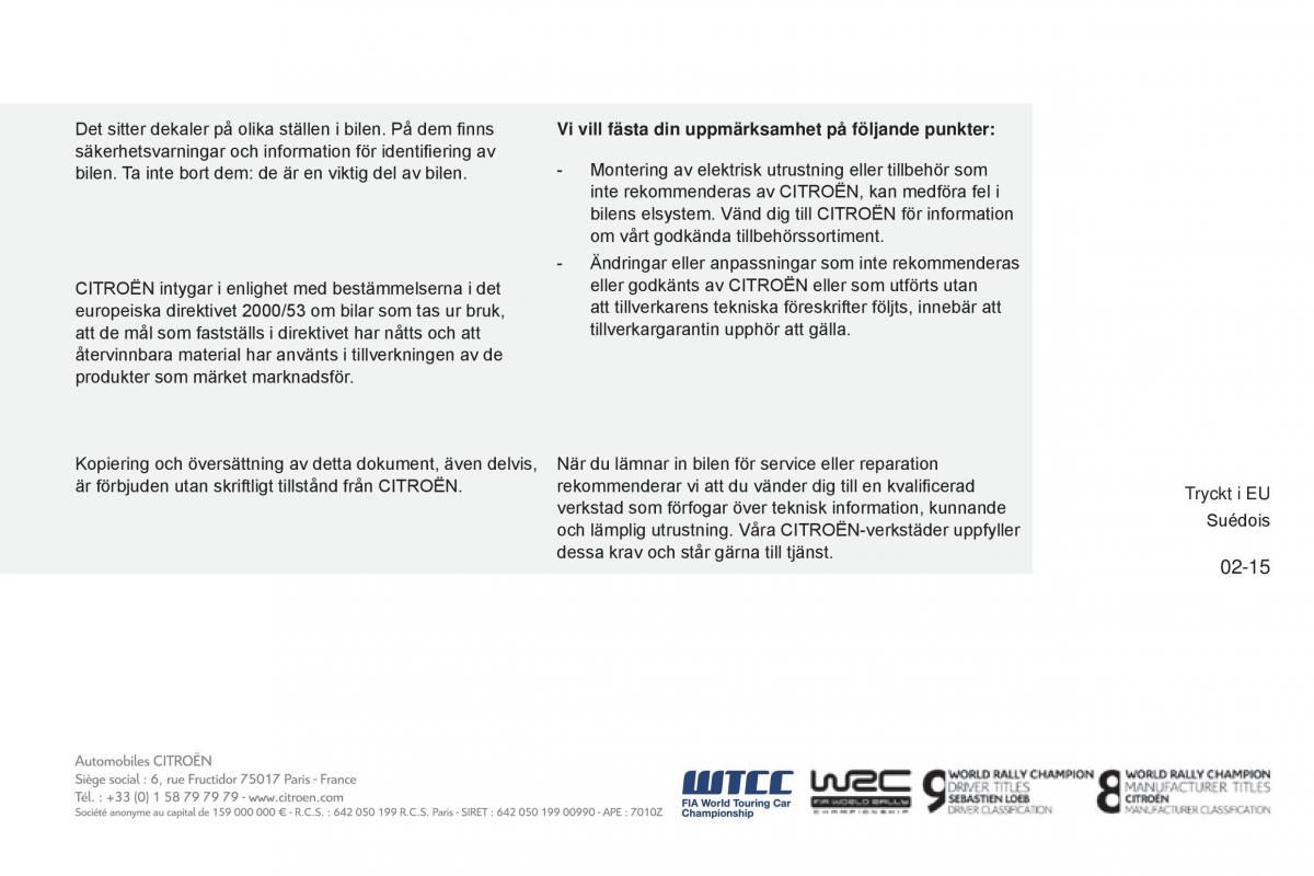 Citroen C1 II 2 instruktionsbok / page 259